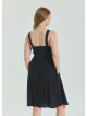 V Neck Robe Black Plus Size Dress 4587